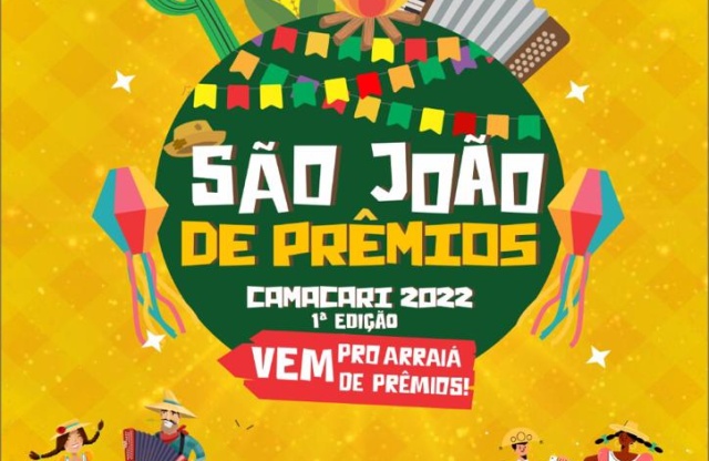 Começa nesta sexta (10/6) a campanha São João de Prêmios Camaçari 2022